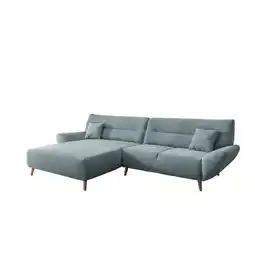 Möbelix Ecksofa Chenille Blau S: 166x290 cm Angebot