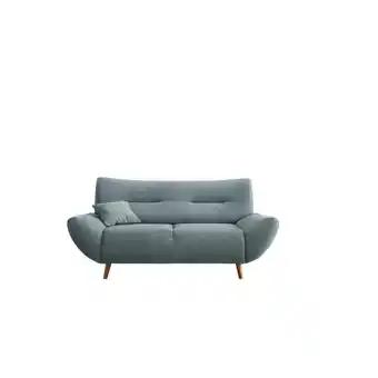 Möbelix 2-Sitzer-Sofa Chenille Blau Rücken Echt Angebot