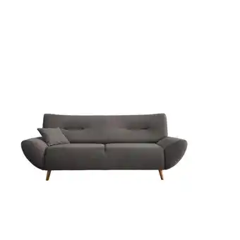 Möbelix 3-Sitzer-Sofa Drago Graubraun Rücken Echt Angebot