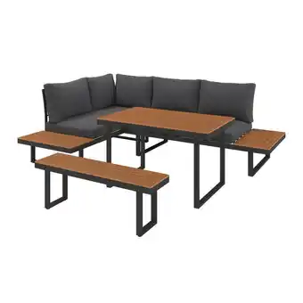 Möbelix Loungegarnitur 4-Tlg Montreal Metall/Kunststoff mit Kissen Angebot