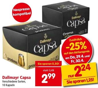 Interspar Dallmayr Capsa Angebot