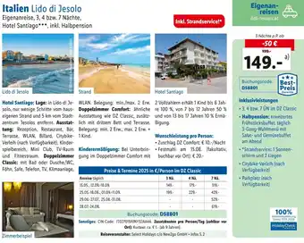 Lidl Reisen Italien-Lido di Jesolo Angebot