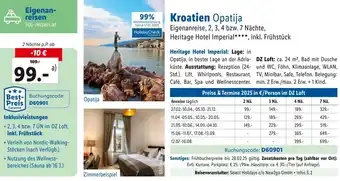 Lidl Reisen Kroatien Opatija Angebot