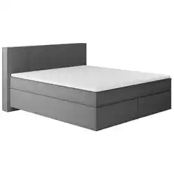 Möbelix Boxspringbett mit Topper Delia 140x200 cm Anthrazit Angebot