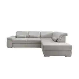 Möbelix Ecksofa inkl. Bettkasten Milian Silber,s: 297x250 cm Angebot