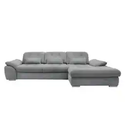 Möbelix Ecksofa mit Bettkasten Rigatti Silberfarben 314x184cm Angebot