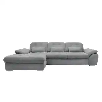 Möbelix Ecksofa mit Bettkasten Rigatti Silberfarben 184x314cm Angebot