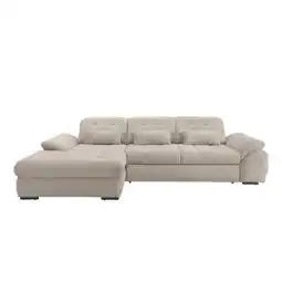 Möbelix Ecksofa mit Bettkasten Rigatti Beige S: 184x314 cm Angebot