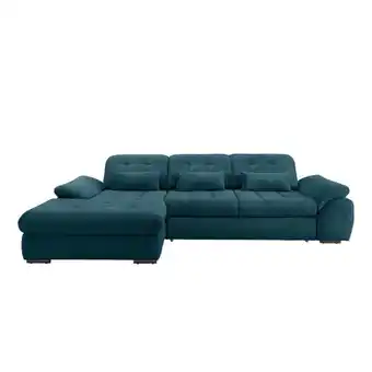 Möbelix Ecksofa mit Bettkasten Rigatti Petrol S: 184x314 cm Angebot