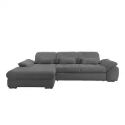 Möbelix Ecksofa mit Bettkasten Rigatti Grau S: 184x314 cm Angebot