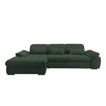 Möbelix Ecksofa mit Bettkasten Rigatti Dunkelgrün 184x314 cm Angebot