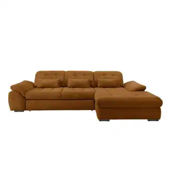 Möbelix Ecksofa mit Bettkasten Rigatti Goldfarben 314x184 cm Angebot