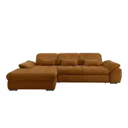 Möbelix Ecksofa mit Bettkasten Rigatti Goldfarben 184x314 cm Angebot