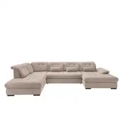 Möbelix Wohnlandschaft mit Bettkasten Rigatti Beige B: 387 cm Angebot