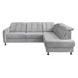 Möbelix Ecksofa Minori Chenille Silberfarben, S: 270x198 cm Angebot