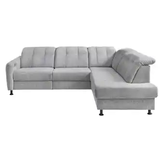 Möbelix Ecksofa Minori Chenille Silberfarben, S: 270x198 cm Angebot