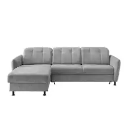 Möbelix Ecksofa Minori Chenille Silberfarben, S: 184x267 cm Angebot