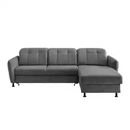 Möbelix Ecksofa Minori Chenille Anthrazit, S: 267x184 cm Angebot