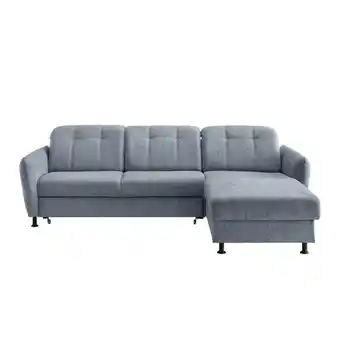 Möbelix Ecksofa Minori Chenille Hellblau, S: 267x184 cm Angebot