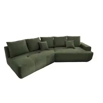 Möbelix Big Sofa Fertilia Bouclé Dunkelgrün, B: 323 cm Angebot