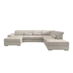 Möbelix Wohnlandschaft Milian Beige, U: 186x375x250 cm Angebot