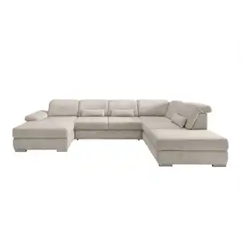 Möbelix Wohnlandschaft Milian Beige, U: 186x375x250 cm Angebot