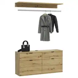 Möbelix Garderobe Projekt X 2-Teilig Eiche Artisan B: 121 cm Angebot