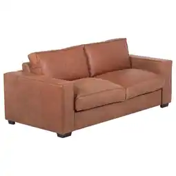 Möbelix Schlafsofa Texas Cognac Anilinleder, B: 203 cm Angebot