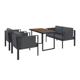 Möbelix Loungegarnitur 4-Tlg Padua Metall/Kunststoff mit Kissen Angebot