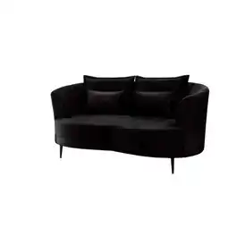 Möbelix 2-Sitzer-Sofa Anthrazit Velours, Rücken Echt B: 179 cm Angebot