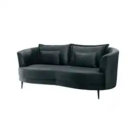 Möbelix 3-Sitzer-Sofa Pistaccio Blau Velours, Rücken Echt B: 209 cm Angebot