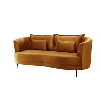 Möbelix 3-Sitzer-Sofa Pistaccio Gelb Velours, Rücken Echt B: 209 cm Angebot