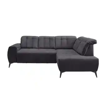 Möbelix Ecksofa mit USB Anschluss Sano, Anthrazit, S: 261x200 cm Angebot