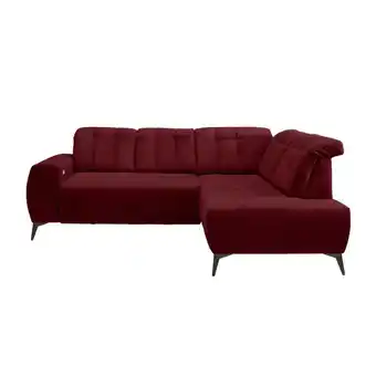 Möbelix Ecksofa mit USB Anschluss Sano, Bordeaux, S: 261x200 cm Angebot