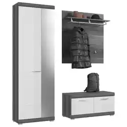 Möbelix Garderobenschrank Scout Weiß/Rauchsilber B: 167 cm Angebot