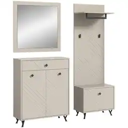 Möbelix Garderobe Notes Sandbeige B: 195 cm Angebot