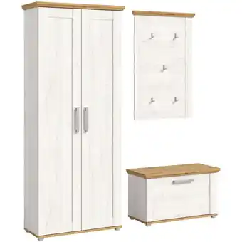 Möbelix Garderobe Verona 3-Teilig Lärche B: 171 cm Angebot