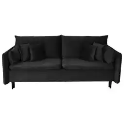 Möbelix Schlafsofa mit Bettkasten Orlando Schwarz B: 220 cm Angebot