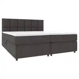 Möbelix Boxspringbett mit Topper Garda 140x200 cm Dunkelgrau Angebot