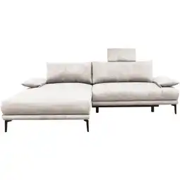 Möbelix Ecksofa mit Bettkasten Lagacy 192x260 cm Webstoff Weiß Angebot