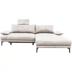 Möbelix Ecksofa mit Bettkasten Lagacy 260x192 cm Webstoff Weiß Angebot