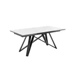 Möbelix Esstisch Charly Ausziehbar 180-280x75x95 cm Schwarz/Weiß Angebot