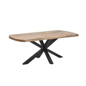 Möbelix Esstisch Veneti 200x77x100cm Mangoholz/Schwarz Angebot