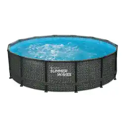 Möbelix Aufstellpool Rund mit Leiter D: 427 cm Angebot