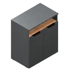 Möbelix Aktenschrank Carlos 2-Türig Eiche Artisan, B: 64,5 cm Angebot