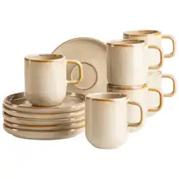 Möbelix Kaffeebecherset Cordelia Sandfarben, 12-teilig Angebot