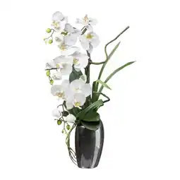 Möbelix Kunstpflanze Orchideen, Weiß Topf: Silberfarben, H: 68 cm Angebot