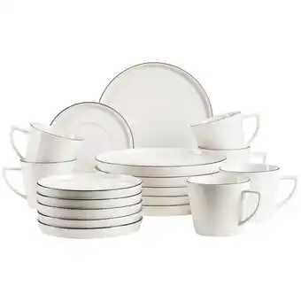 Möbelix Kaffeeservice Sita Porzellan 6 Personen Geschirr Set Angebot