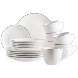 Möbelix Kaffeeservice Felise Porzellan 6 Personen Geschirr Set Angebot