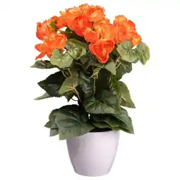 Möbelix Kunstpflanze Blühpflanzen Orange/Grün/Weiß, 35 cm Angebot